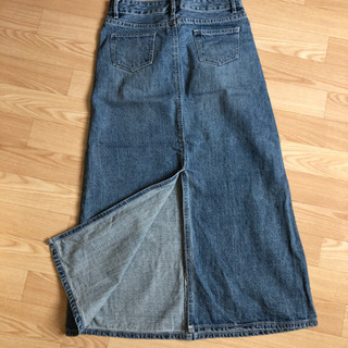 【ワンコインSALE】デニムロングスカートの画像