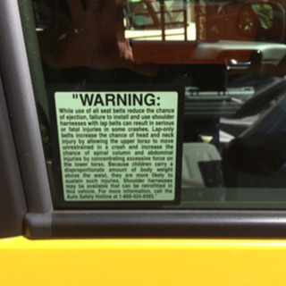 USDM warning ステッカー