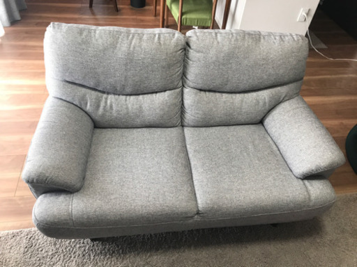 ☆美品☆  ２人掛けソファ　グレー　
