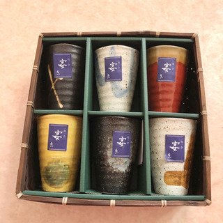 陶器コップ 6点セットの画像