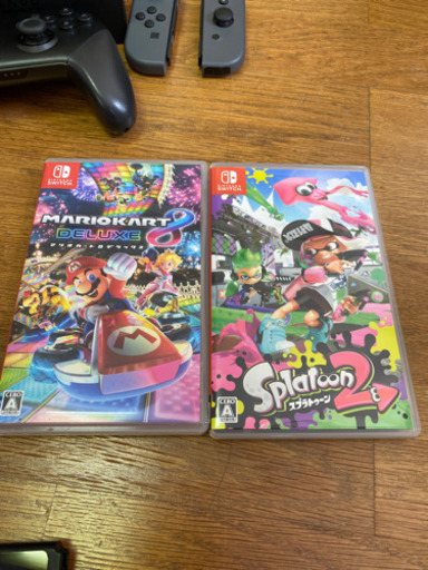 ニンテンドースイッチ本体セット+プロコントローラー(純正品)＋マリカ8+スプラトゥーン2！