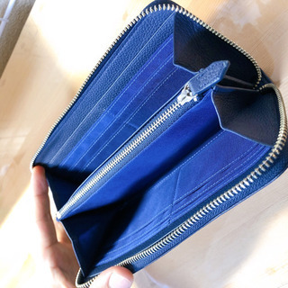 TAKEO KIKUCHI 長財布 ブルーの画像