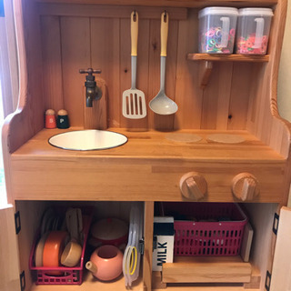 （取引中）キッチンままごとセット一式の画像