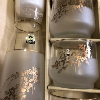 玻璃器　ヒロタグラス　グラスとポットのセットの画像