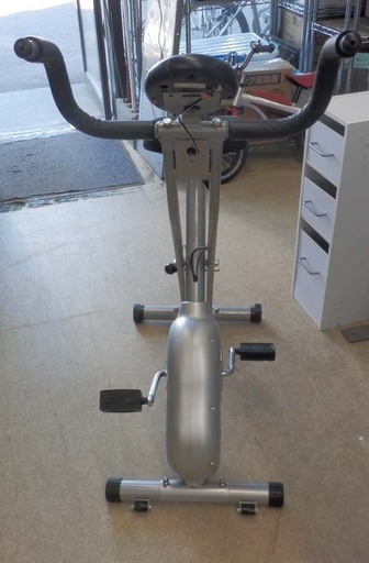 エアロバイク 折りたたみ AUSSIE DJ-10-5B 電池式 マグネットバイク 室内運動 トレーニング フィットネス シルバー 屋