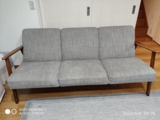 ソファ イケア IKEA グレー 木目