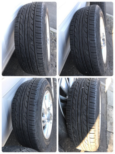 バリ溝　ダンロップ　夏タイヤ　185/65R15  bB純正ホイール　4本セット