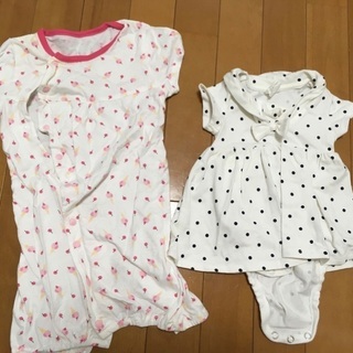 新生児サイズロンパース　夏服　女の子向け　7枚セットの画像
