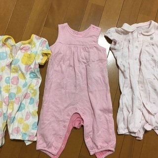 新生児サイズロンパース　夏服　女の子向け　7枚セットの画像