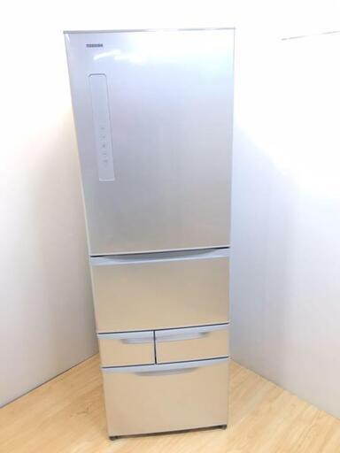 配達設置　冷蔵庫　5ドア　426L　2017年製　幅60センチ　真ん中野菜室