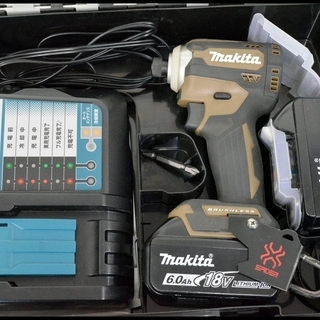 中古 使用少なめ マキタ 18V 6.0Ah TD171DGXAB 茶 オーセンティックブラウン インパクトドライバー 6Ah TD171DRGX TD171DGX AB