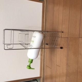 無料　水切りボトルラック　浴室用　シルバー　1脚の画像