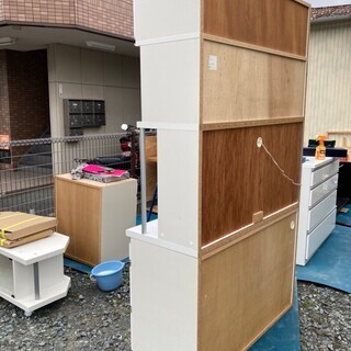 激安 W115cm とても綺麗なキッチンボード レンジ台 福岡市東区青葉保管の画像