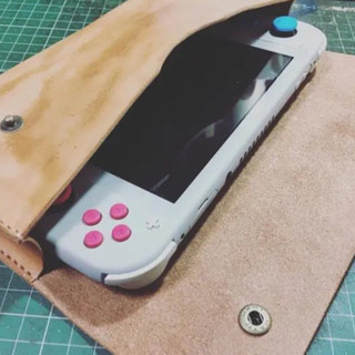 ワイルド仕様　ニンテンドースイッチライト　レザーポーチの画像