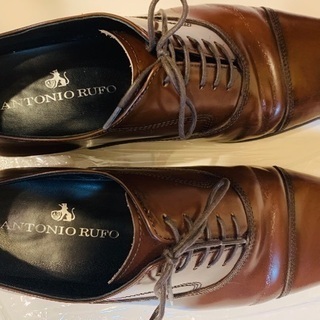 ■革靴　ストレートチップ　ANTONIO RUFO(アントニオ ルフォ) 26，5cmの画像