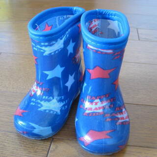 ★USED★12～13cm ベビー履物2足セット アティパスソックスシューズ＆長靴の画像