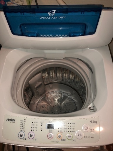 洗濯機 haier 4.2kg 2016年製