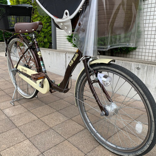 愛品倶楽部柏店】ASAHI ｼﾙﾊﾞｰﾘﾝｸﾞ 20インチ子供乗せ自転車 BELL MELE