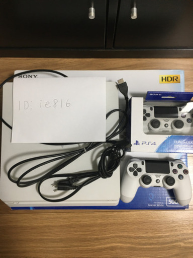 【美品】PlayStation 4 グレイシャー・ホワイト 500GB (CUH-2100AB02)