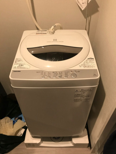 【引取限定】5/6 洗濯機5kg 東芝 2017年製