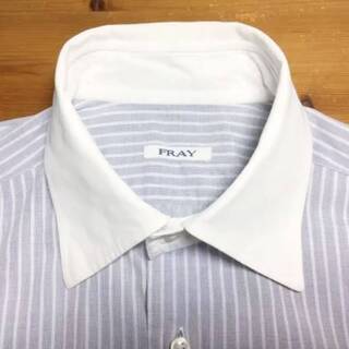 美品☆４万以上でアローズ購入☆FRAY フライ　気品のあるクレリックシャツ　イタリアクラシコ　シャルべ　ボレリ　バルバ　アットリーニの画像