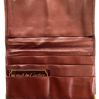 カルティエ　ロングウォレット　ボルドー　中古品　送料無料の画像