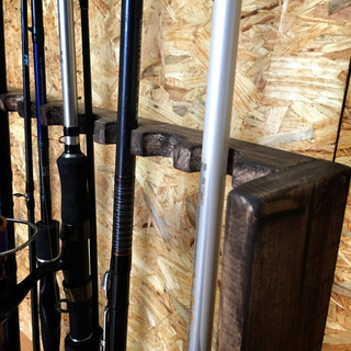 10本立て用ロッドスタンド　ハンドメイドの画像