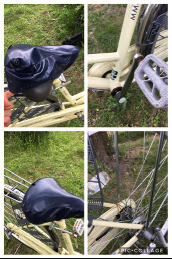 自転車　黄色　