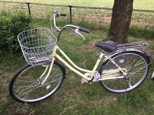 自転車　黄色　