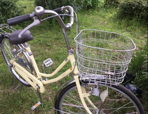 自転車　黄色　