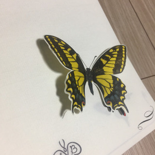 バタフライ 立体 便箋 しおりつきの画像