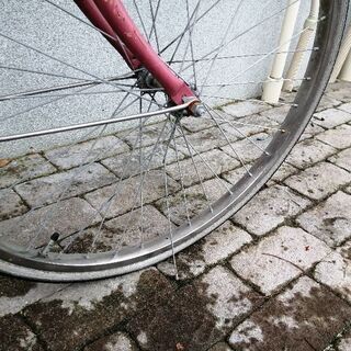ママチャリ　自転車　大人用　ピンク　の画像
