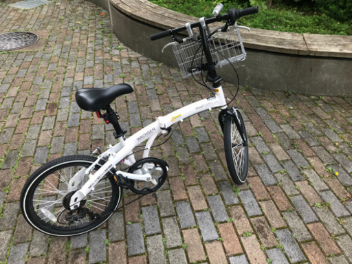 WACHSEN＜ヴァクセン＞ 20インチアルミ折りたたみ自転車6段変速付 Weiβ(ヴァイス) BA-101 シマノ6段変速