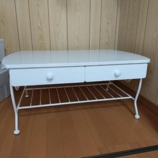 お取引先決まりました。お値下げしました!!ローテーブル  引き出し4つ付き