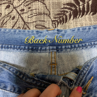 デニムショートパンツ　サイズL バックナンバーの画像