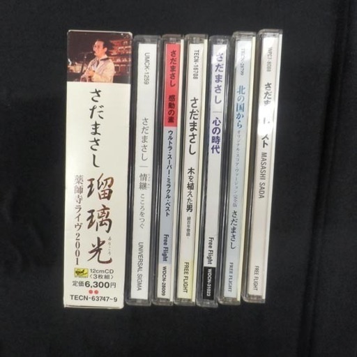 ▶さだまさし CDアルバム まとめて7作品セット さだまさしベスト 瑠璃光 北の国から 心の時代 木を植えた男 感動の素 情継 CD 