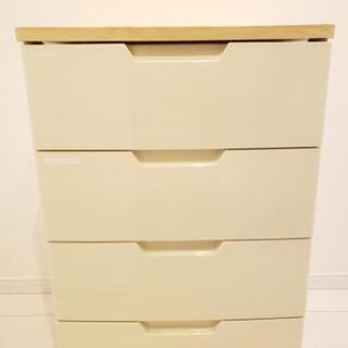 プラスチック4段チェスト