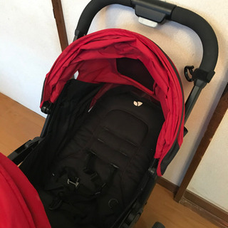 Joei ジョイー　2人乗りベビーカー エヴァライトデュオ　レインカバー付きの画像