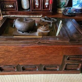 ボタン欅火鉢