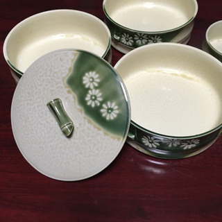 美濃焼　幸泉窯　伊良保　親子三段重揃　陶器の画像