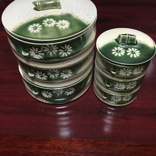 美濃焼　幸泉窯　伊良保　親子三段重揃　陶器