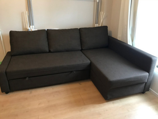 IKEA フリーヘーテン　ソファベッド　コーナーソファ
