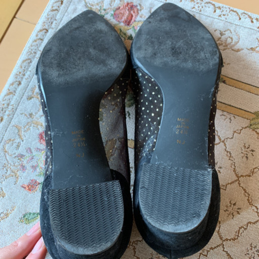 ほぼ新品★ダイアナ ベロアレースパンプス