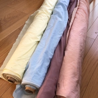 生地　サテン　綿　布　シフォン　オーガンジー