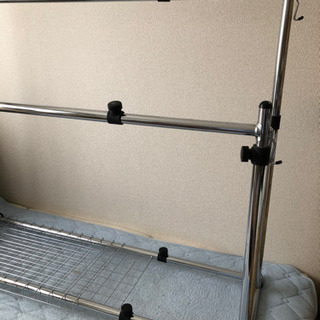 ハンガーラック2列　耐重量120kgの画像