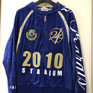 【中古】EXILE 24Karats ベロアジャージ上下 青 5...
