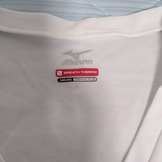 mizuno BREATH THERMO 白 Lサイズの画像