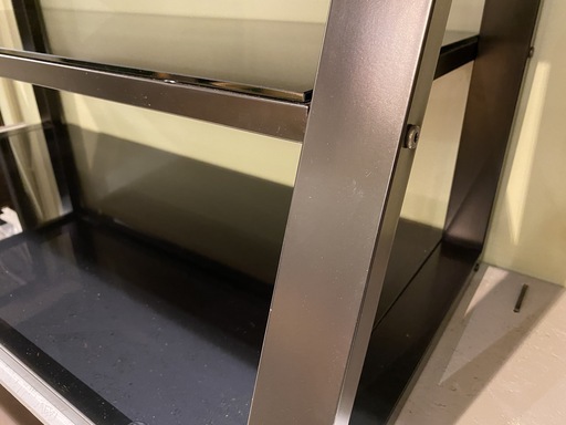 テレビ台 テレビボード ガラス板 黒 中古品 引取り限定商品