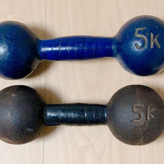 ダンベル　5キロ トレーニング 2個セット 
