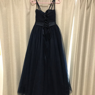 値下げ　ロングドレス　ネイビー　の画像